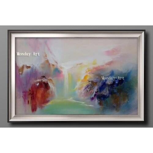 Best Selling Pure Hand painted Thick Textured Abstract Oil Painting on Canvas Pop Fine Art Abstract with Gold Foil Oil Painting