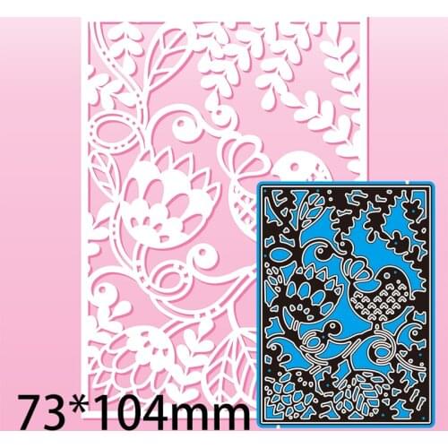 Metal Cutting Dies Hollow Pattern New Scrapbook Decoration Template Embossing DIY Paper Card Craft 73*104mm