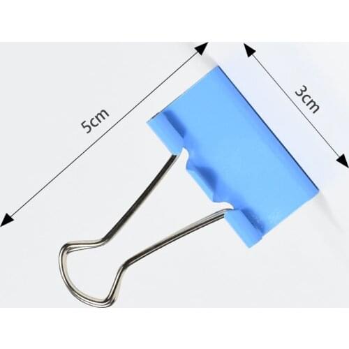 6232B Metal Binder Clips Home Office Books File Paper Organizer Clip Food ClipsStrong clamping force Easy classification