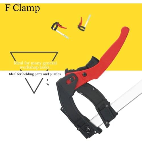 Multifunctional 120 Degree Adjustable Quick Grip Clamp Woodworking F Clamp 95x 100/160/200/250/300mm Manual Tool