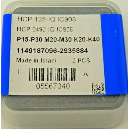 ORIGINAL 2PCS CARBIDE INSERT HCP 125-IQ IC908