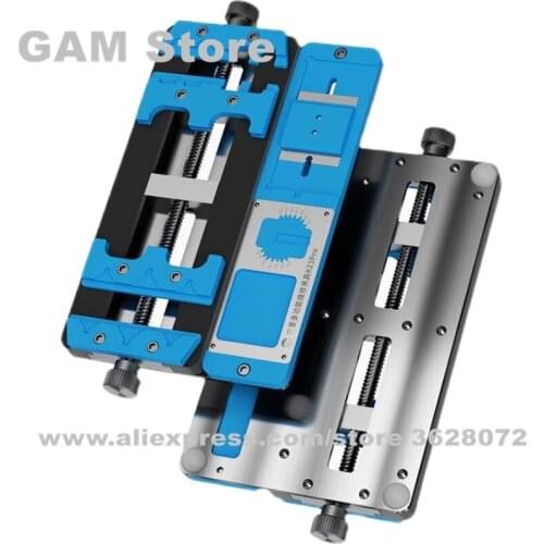 Mijing K23 Pro Dual Shaft PCB Board Soldering Holder For Mobile Phone Motherboard Repair Fixture BAG Glue Remove Welding Repair