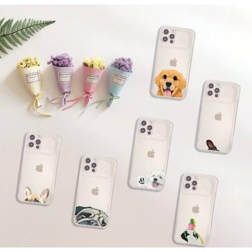 Bulldog Pug Dog French Phone Case Transparent for iPhone 7 8 11 12 se 2020 mini pro X XS XR MAX Plus