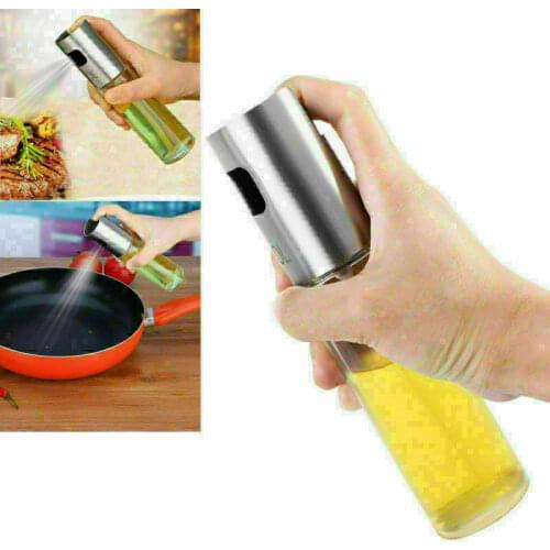 Hot Glass Olive Oil Vinegar Sprayer Oil Spray Bottle Pump Oil Pot Leak-proof Drops Oil Dispenser Seasoning Kettle BBQ