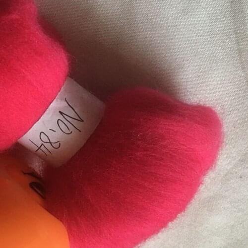 WFPFBEC 70s Australia COMBED 100% WOOL fiber merino diy wool for neddles felting wool roving 50g 100g 200g 300g 500g 1000g NO.84