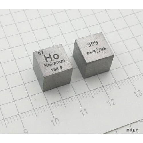 The Average Weight of the Periodic Phenotypic Cubes of Holmium and Rare Earth Metals Is 8.88 G Ho (> 99.9%)