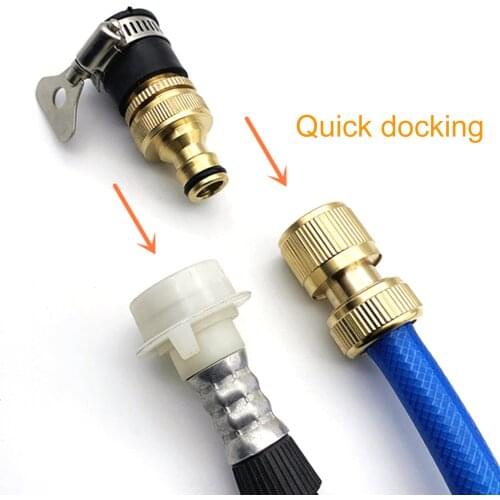 Universal Brass Hose Connector Garden ​hose Quick Connector Garden Hose Coupler Quick Connect Fitting Garden IrrigationConnect