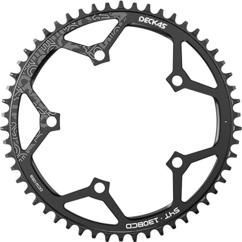 Deckas Round 130BCD 50T/52T/54T/56T/58T Cycling Chainring MTB Bicycle Chainwheel Crankset Plate BCD 130mm