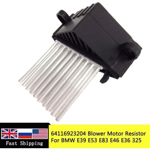 64116931680 For BMW E39 E53 E83 E46 E36 325 328 M3 Car Blower Motor Resistor AC Heater Fan 64116923204 64118385549 64116929486