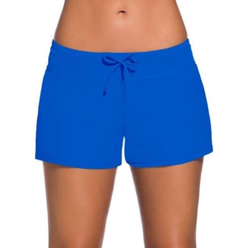 Plus Size Women Short Waistband Quick Drying Low Waist Loose Bikini Bottom Swim Shorts Swimwear Swimming Short шорты женский