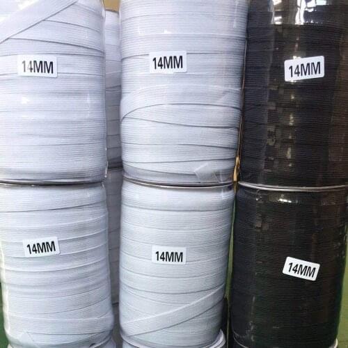 14MM Wide Elastic Stretchy Bands Flat Cord for Waist Sewing Clothing Trousers Lingerie