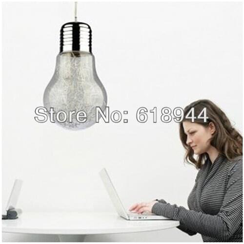 2013 Hot Selling 30cm big bulb lamp big bulb pendant light lighting bar aluminum wire glass bedroom lights with E27 socket
