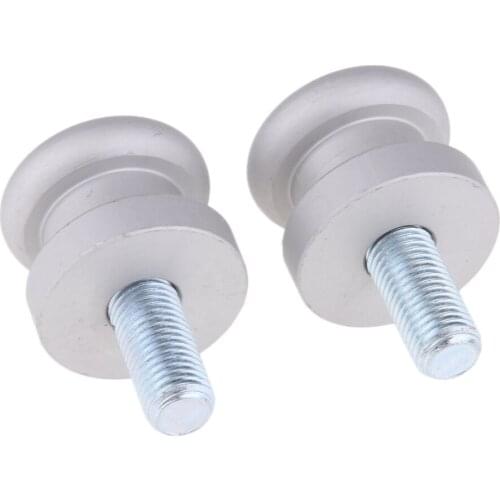 2x Universal Motorcycle CNC Swingarm Swing Arm Spools Slider Stand Bobbins M10x1.25 for Yamaha