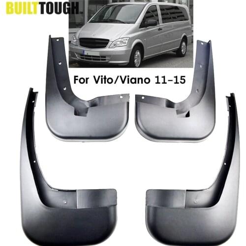 4Pcs Front Rear Car Mud Flaps For Benz Vito Viano W639 2011 2012 2013 2014 2015 Mudflaps Splash Guards Mudguards Accessories