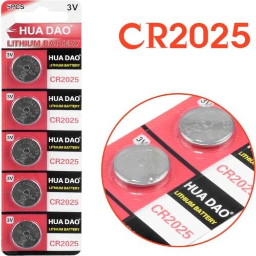 5pcs 3V CR2025 Lithium Button Coin Cells Battery 2025 ECR2025 BR2025 DL2025 KCR2025 L12 208-205LM2025 5003LC ST-T14 Batteries