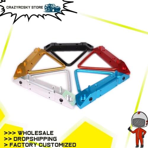 1PC Aluminum Front Bumper For Rc Hobby Model Car 1/10 Axial Scx10 Crawler Ax80125 90022 90035 SCX0028 Hopup Parts