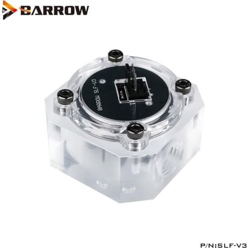 Barrow G1/4" Water Cooling System Electronic Flow Sensor Indicator Access Motherboard To Read Data Flower ,SLF-V3