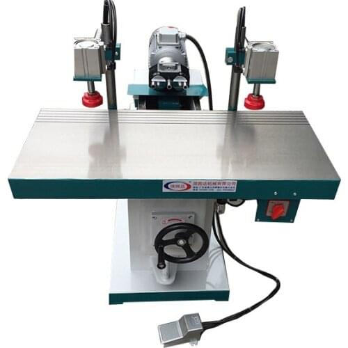 380v Woodworking Drilling Machine Semiautomatic Mechanical Horizontal Multi-axis Three head Drilling Slot Level flat Drill 1.1kw