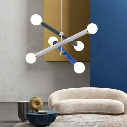 G4 Modern Nordic Creative LED Chandelier Dining Livig Room Simple Pendant Lamp Bedroom Restaurant Bar Designer Hanging Light