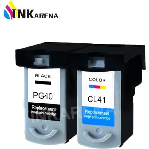 INKARENA PG-40 CL-41 Ink Cartridge for Canon PG40 CL41 Black & Color For Canon PIXMA MP160 MP140 MP450 MX300 MX310 IP1600 IP1900