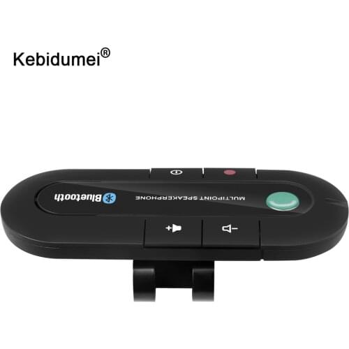 Kebidumei High Quality Wireless Bluetooth Slim Magnetic Handsfree Car Kit Speaker Phone Visor Clip For Iphone