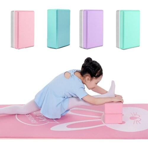 Yoga Brick EVA Foam Props Brick Gym Pilates Yogas Column Back Exercise BodyBuilding Fitness Yoga Blocks Sport Workout Equipment