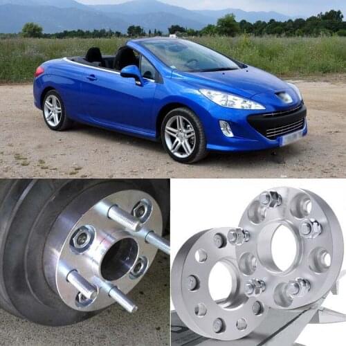 Teeze 4pcs 4X108 65.1CB 25mm Thick Hubcenteric Wheel Spacer Adapters For Peugeot Series