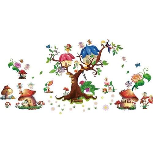 Cartoon Wall Stickers Living Room Bedroom DIY Detachable Waterproof Self-Adhesive Art Wall Decoration (90Cmx60cm)