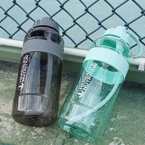 New arrival 1500ML 1000ml 2000ml Fashion Portable Space Herbalife Nutrition Custom straps straw water Bottle
