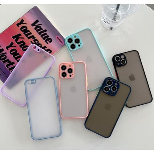 The New Anti-drop 2 in 1 Case For iphone 7 8 SE 2020 Phone Case for iphone 6 7 8 Plus Frosted Fine Pore Skin Protection Cover