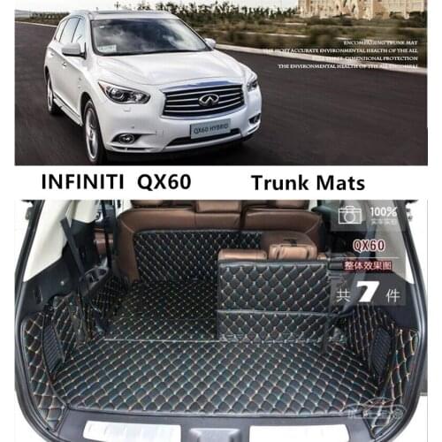 For INFINITI QX60 2017 2018 2019 2020 Full Rear Trunk Tray Liner Cargo Mat Floor Protector Foot Pad Mats