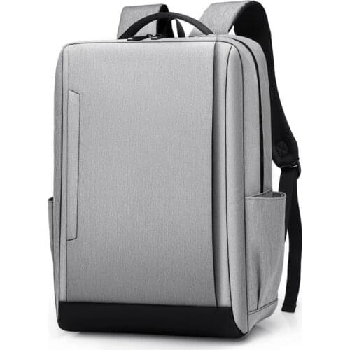 New Casual Mens Business Travel Backpack Waterproof Male Laptop Bagpack USB Charging College Students School Bags Mochila