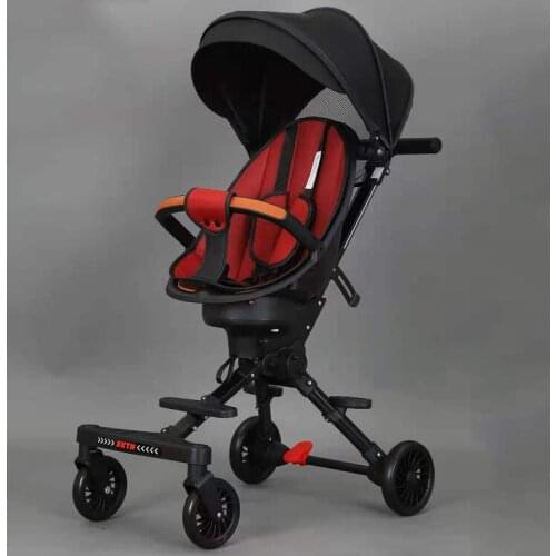 With shed cushions to fold the child yo-yo two-way baby light god baby cart hanging bag basket four rounds