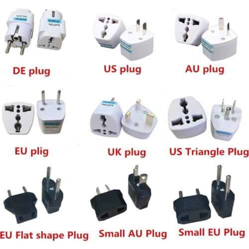 Universal UK US AU to EU Power Socket Plug Travel Charger Adapter Converter 2 Flat Pin