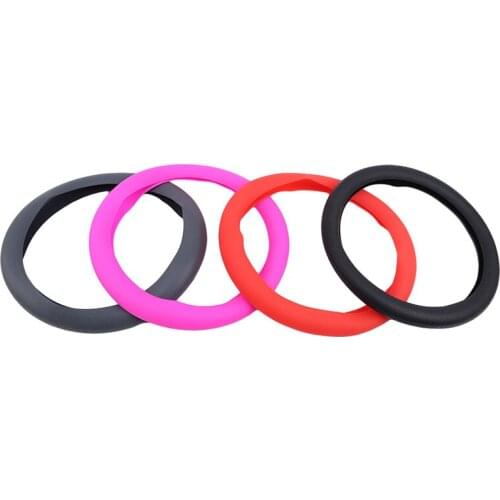 Universal Car Steering Wheel Cover Soft Silicone Auto Steering Wheel Hubs Multi Colors