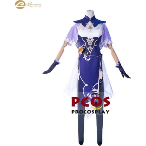 New Game Play Hot~ Genshin Impact Thunder Lisa Women Cosplay Costume Halloween Christmas C00055