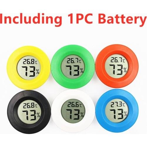 1PC Mini Thermometer Hygrometer Digital Thermometer LCD Indoor Convenient Temperature Sensor Humidity Meter For Weather Station