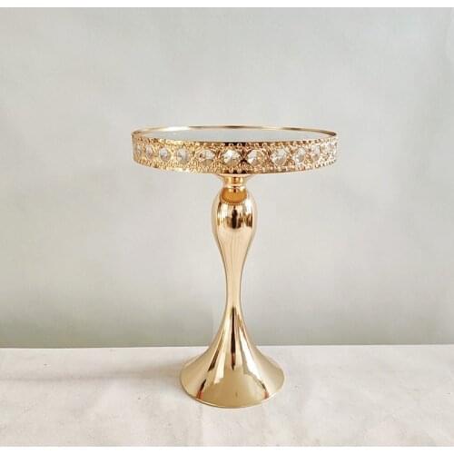 1pcs gold Round Cupcake Stands Metal Dessert Display Cake Stand