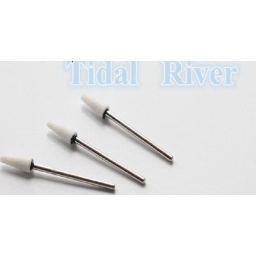 100/Pcs Dental Drill Burs Polisher Carbide Gravel Thick Mounted Point Mixed Dentist Lab Tools White 2.35mm