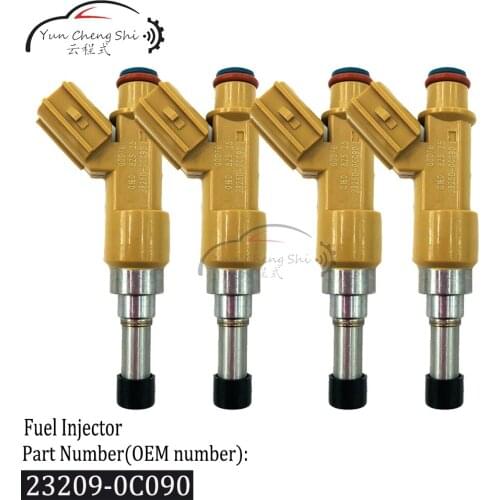 4pcs/lot 100% New Fuel Injectors OEM 23250-0C090 0160-825-25 232500C090 016082525 For Toyota tundra 2002-2014