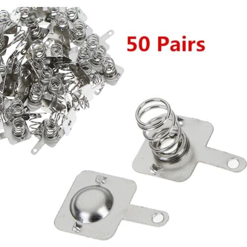50 Pairs Battery Shrapnel AA Or AAA Battery Spring Positive And Negative Contact