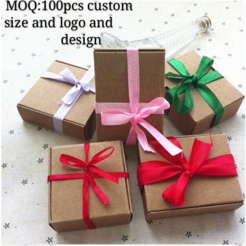 50PCS/Lot 10pcs Large Cardboard Gift Box Custom Small Carton box Kraft Box Black White Paper Boxes For Packaging