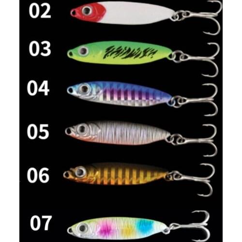 6PCS/Lot New Metal Jigging Fishing Lure 10g/15g/20g/30g 3D Eyes Jig Hard Lure Artificial Bait Fishing Tackle