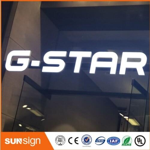 Mini customized acrylic led letter sign epoxy resin luminous letter