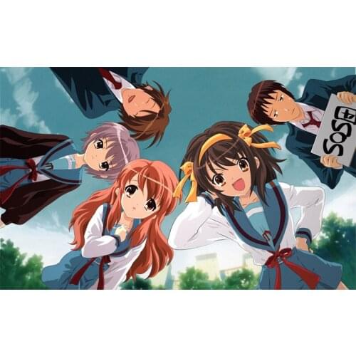 D0766 Suzumiya Haruhi No Yuutsu Anime Silk Fabric Poster Art Decor Indoor Painting Gift