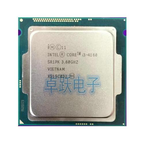 Intel Core i3-4160 I3 4160 Dual Core 3.60GHz Haswell CPU 5 GT/s 3MB SR1PK LGA1150 I3 4160 Processor 4160