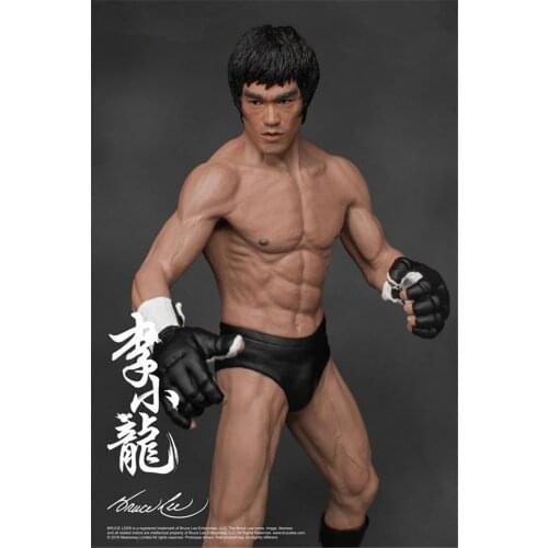 19cm Bruce Lee Fighting Version PVC Action Figure Collection Model Toys