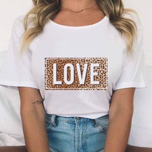 Love Print T Shirt Women Casual Cotton Summer Short Sleeve T-shirts Unisex Harajuku Female Vintage Tees Personalized tailored