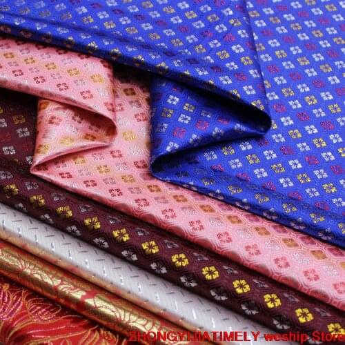 Chinese silk Brocade jacquard weave fabric Mongolia Robe cloth DIY bag Book cover Performance clothes 29
