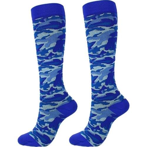 Compression Socks Cycling Sports Socks for Running Skateboarding Knee High Support Stocking Breathable Basketball socks EU 35-46